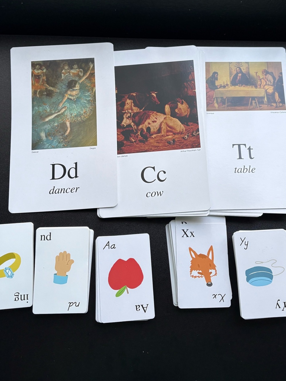 kids phonics learning flash cards